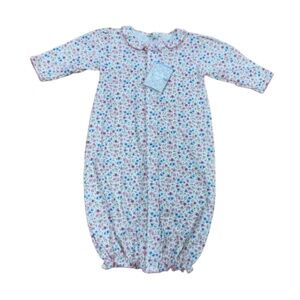 Kissy Kissy Floral Fanta Convertible Gown size SMALL 0-3 Months Baby Girl Pink